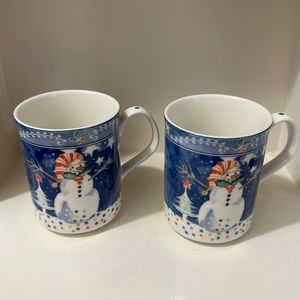 Noritake snowman ⛄️ mugs (2)